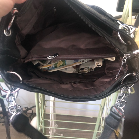 Angel Wing Black Shoulder Bag - Picture 4 of 4